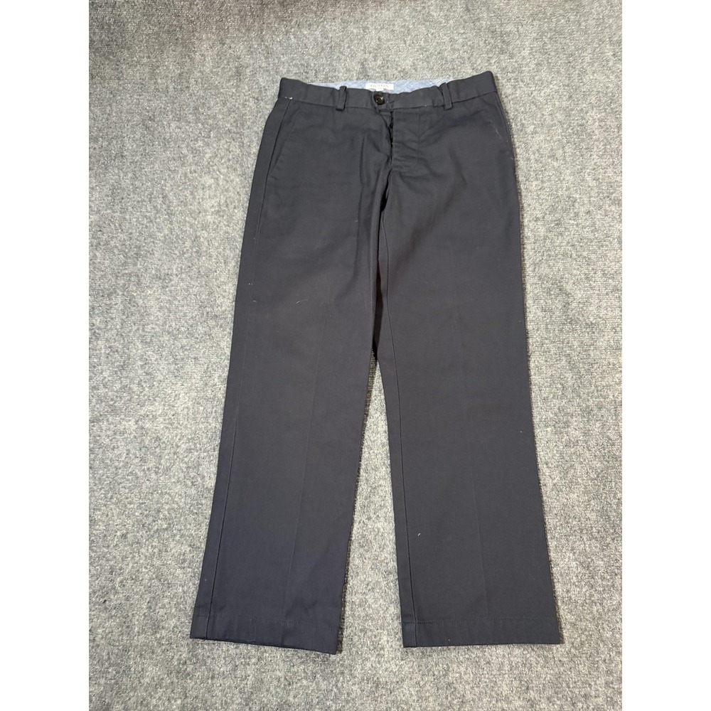 Gustin Pants Mens 29x26 Black Cotton Chino Slim Straight Casual Made In USA